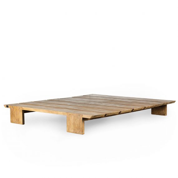 Base cama madera.