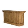 Shop wooden counter.