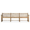 Antique rustic wooden benches.