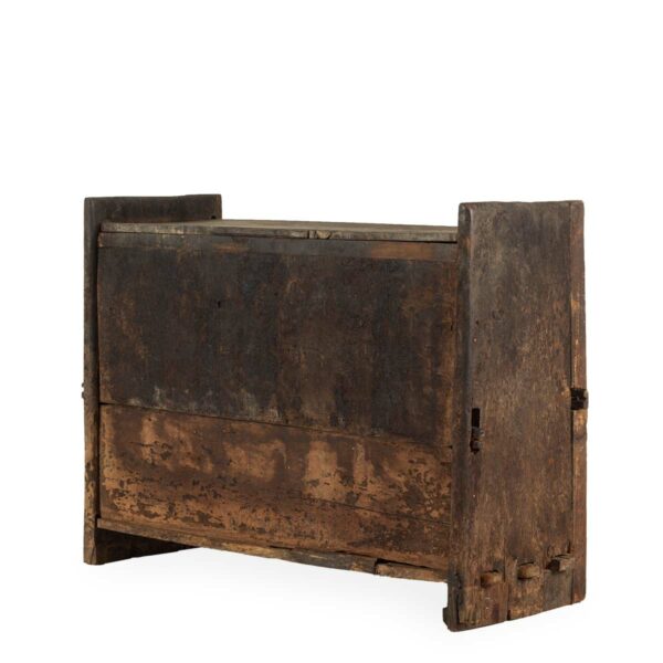 Antique wooden chests.