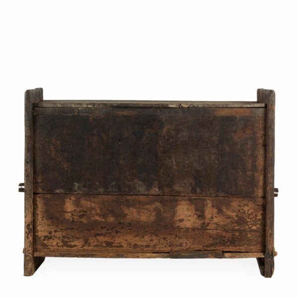 Antique wooden chests.