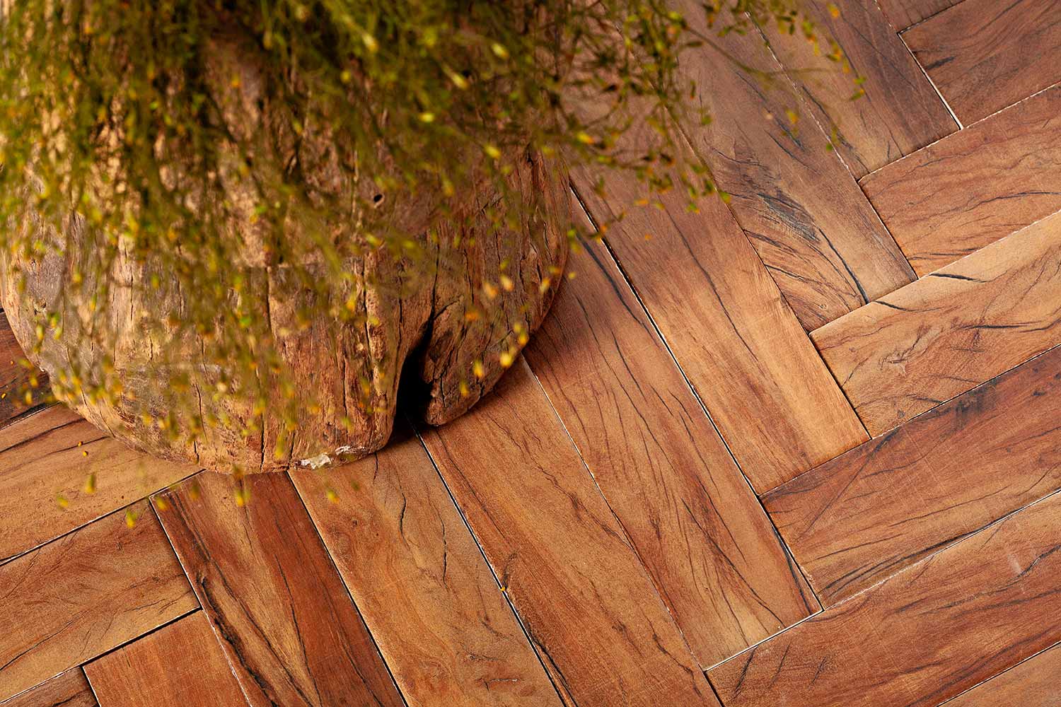 Carrelage imitation parquet.