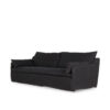 Black 3 seater sofa.