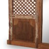 Large antique wood mirror.