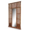 Large antique wooden mirror.