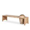 Banc en bois.