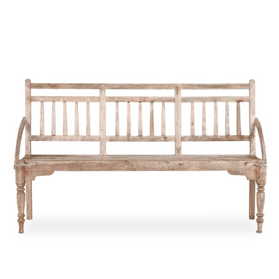 Antique rustic wooden benches.