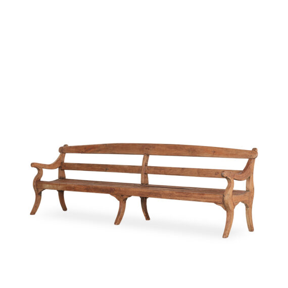 Antique wood bench.