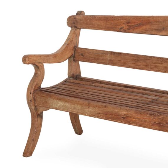 Antique wooden benches.