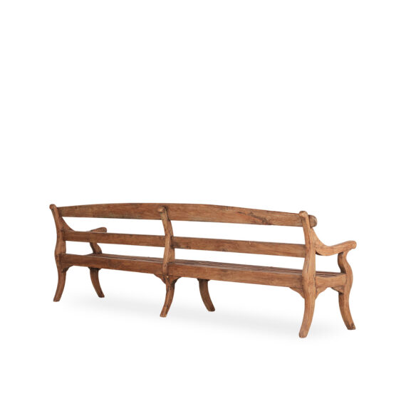 Antique wooden benches.