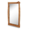 Decorative wood mirror.