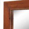 Full-length wooden mirror.