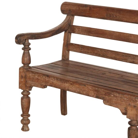 Second hand antique wooden benches.