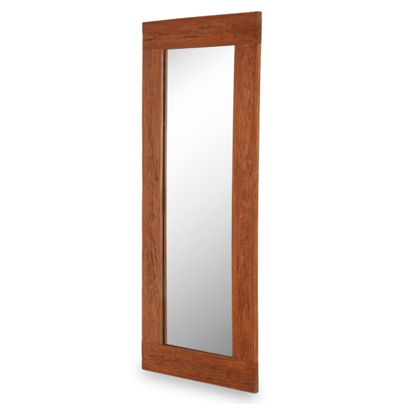 Wall wooden mirror.