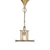 Golden pendant lamp.