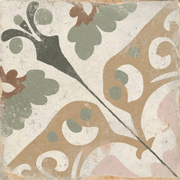 Pocelain floor tiles.