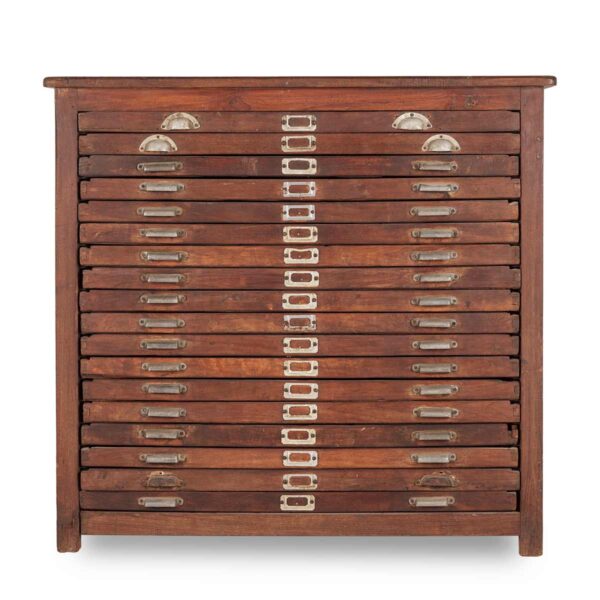 Antique multi-drawer furniture.